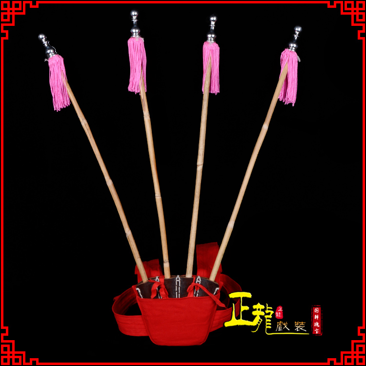 平度戏装戏曲用品靠旗男女大靠 靠板 正宗牛皮旗杆旗架