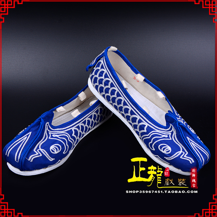 平度戏鞋舞台演出鞋水路英雄三义斋布底鱼鳞洒