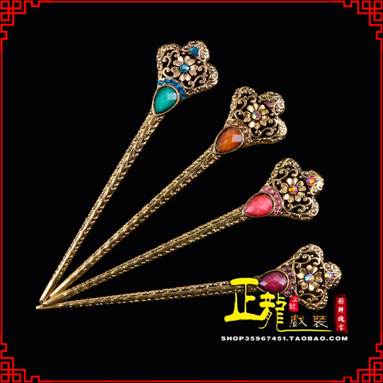 平度头饰老旦青衣员外夫人簪子 老旦发簪