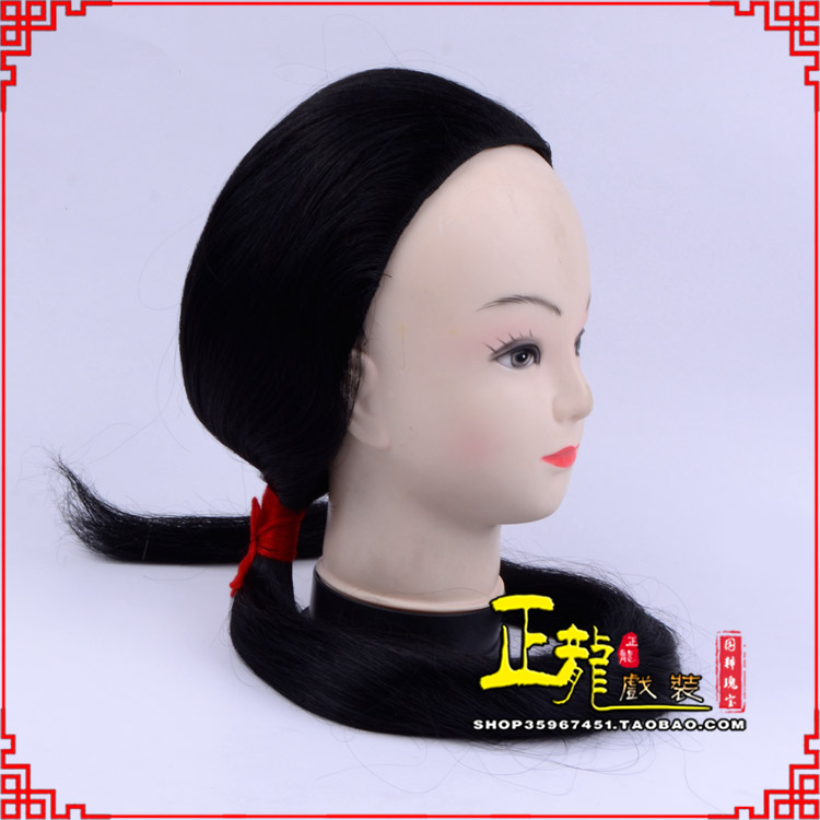 平度古装影视演出头套花旦假发 真发古装发