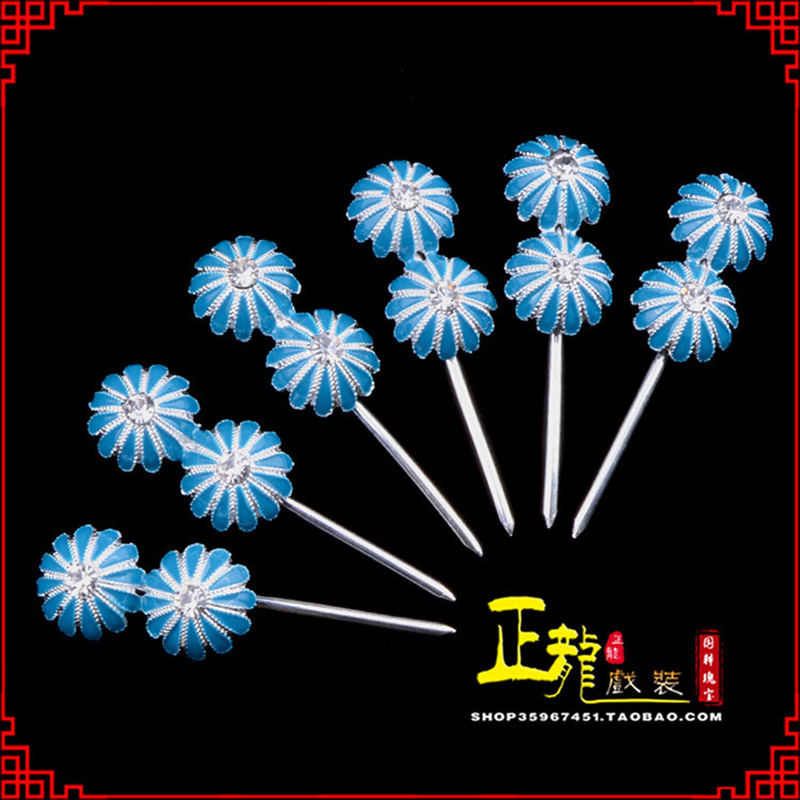 平度头面泡子旦角化妆头饰 仿点绸泡子