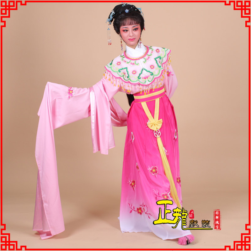 平度水袖青衣练功花旦服 梅花古装衣